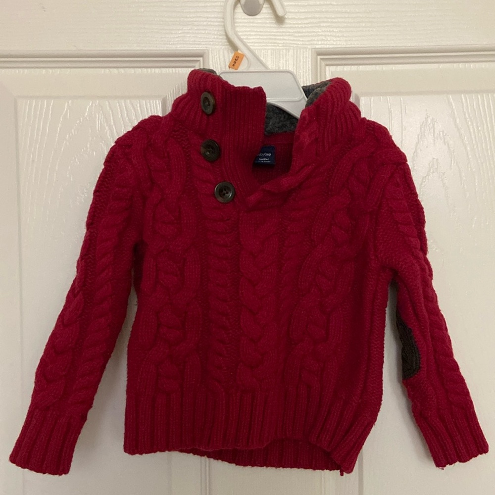 Baby Gap Red Cable Sweater (12-18 months)